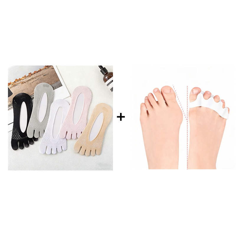 🔥 Forró akció! Uniszex láthatatlan korrekciós ötujjú zokni – Egészséges lábfej, kényelmes lépések! 🧦✨