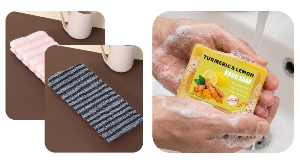 🧼💦 1+1 INGYEN! Antibakteriális hámlasztó fürdőlepedő – Puha, tiszta, egészséges bőr. Ne hagyd ki! 🚿