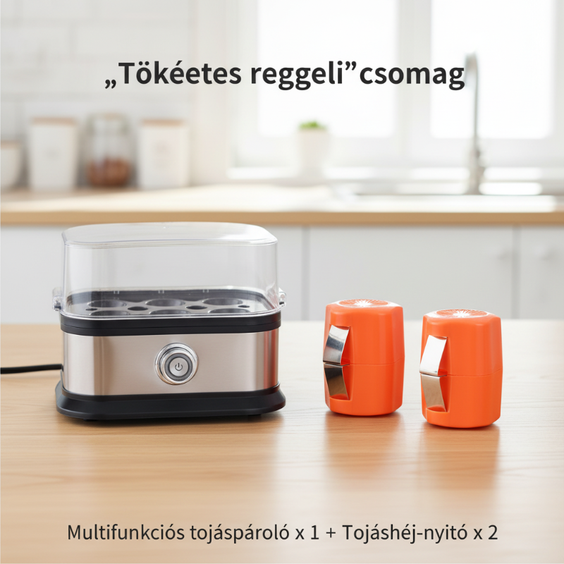 🔥 2025-ös nagy akció: 50%-os kedvezmény 🎉👩🍳 Többfunkciós, átlátszó fedeles tojásfőző 🥚💕 Egy készülékkel elkészítheti a krémes párolt tojást, a főtt tojást és a tükörtojást is, az átlátszó fedélnek köszönhetően pedig minden egy pillanat alatt l