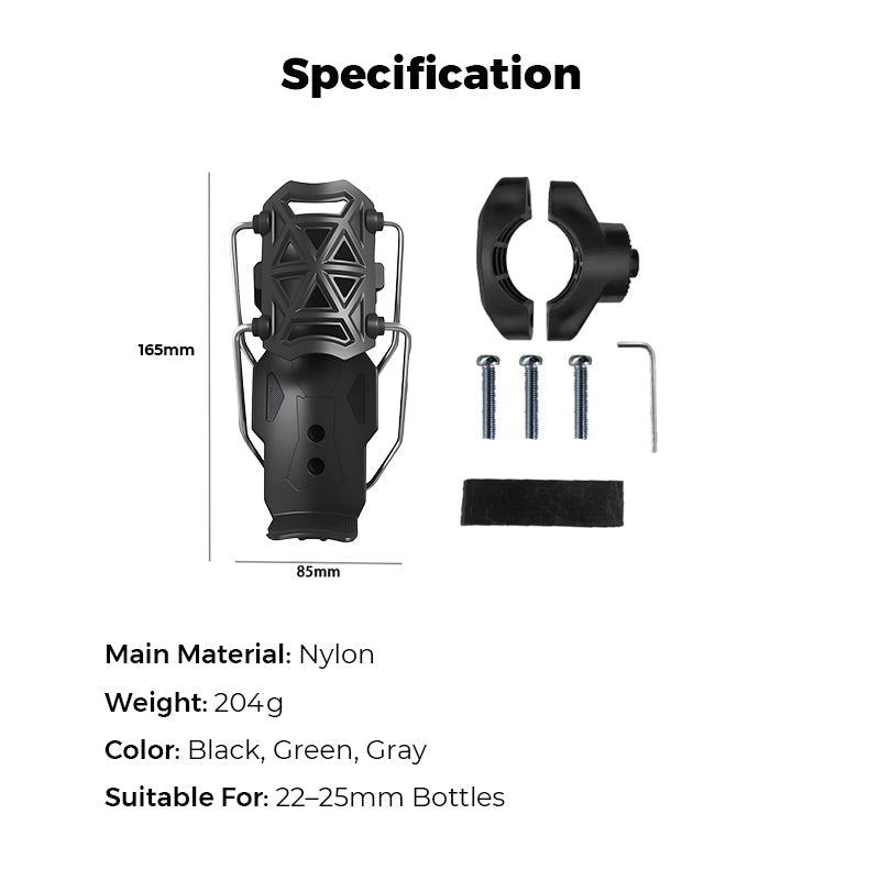 🎁 Akciós Áron 40% KEDVEZMÉNY 🔥 Adaptív Kerékpáros Üveg Tartó 🚴💧