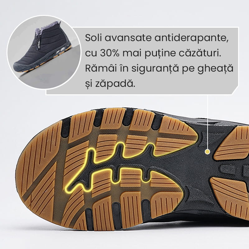Botine de Iarnă Impermeabile din Blană Artificială, Călduroase Pentru Exterior