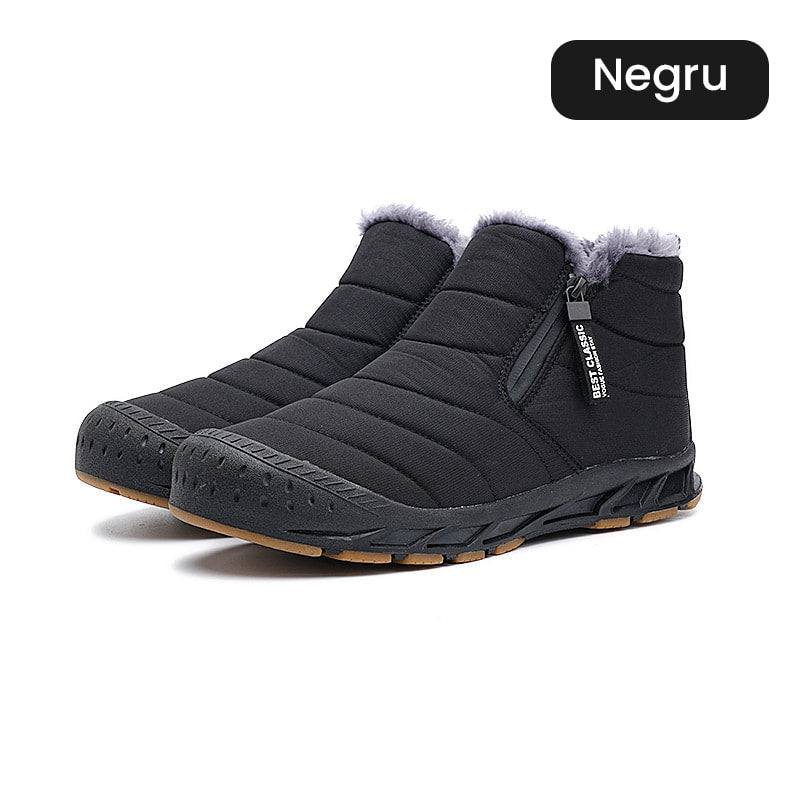 Botine de Iarnă Impermeabile din Blană Artificială, Călduroase Pentru Exterior
