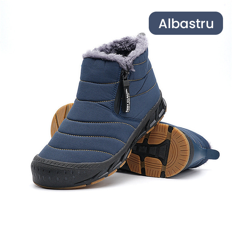 Botine de Iarnă Impermeabile din Blană Artificială, Călduroase Pentru Exterior