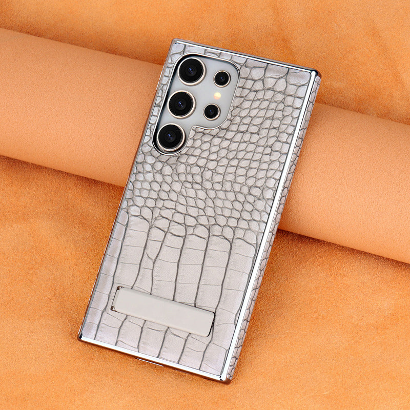 Carcasă pentru telefon cu imprimare crocodil cu suport pentru toate modelele Samsung S25-S23