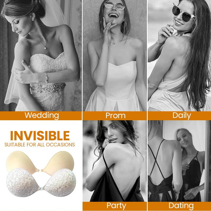 Autocollant de poitrine invisible sans trace de bouton avant