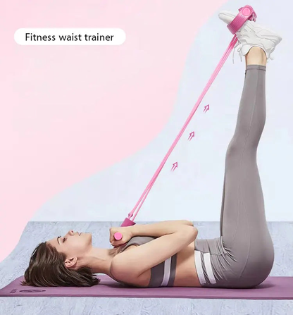 🏋️Fitness Ellenállás Szalag - 4 Csöves Pedál Bokahúzó
