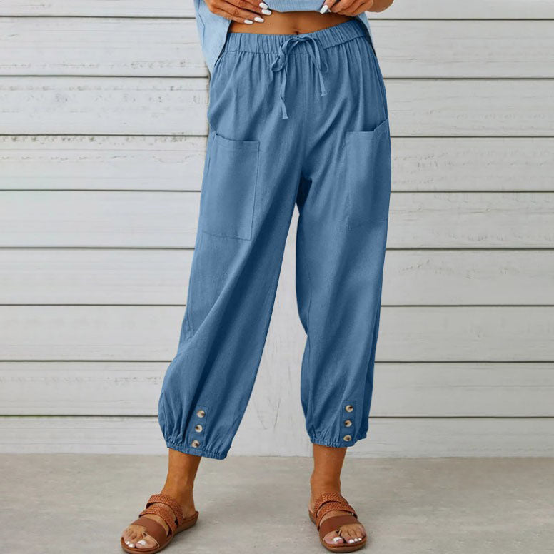 🧵 Női széles szárú, egyenes bő nadrág – laza elegancia, kényelmes szabás 🍃