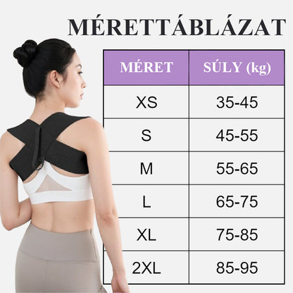 🚨 Időkorlátozott „egy plusz egy ingyen” akció! 🔥 Unisex háttartás-korrekciós öv [XS-2XL] 💆‍♀️——Viseld minden nap, és a természetes, egyenes testtartás magától jön!