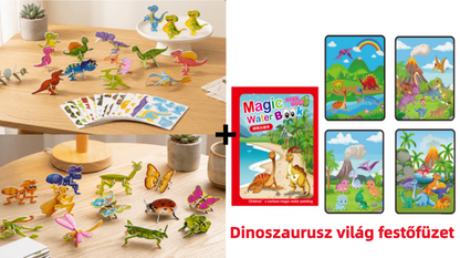 🦗🧩 DIY 3D rajzfilm puzzle (25 db) – Kirakás, játék, tanulás egyben! 🧠✨