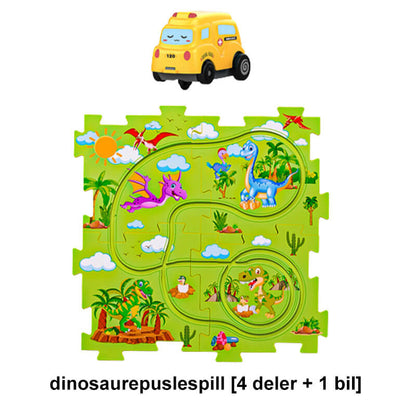 🎁Gyerekek számára készült DIY városi vonat kocsi puzzle