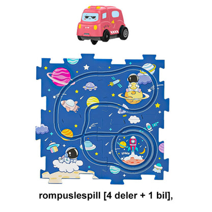 🎁Gyerekek számára készült DIY városi vonat kocsi puzzle