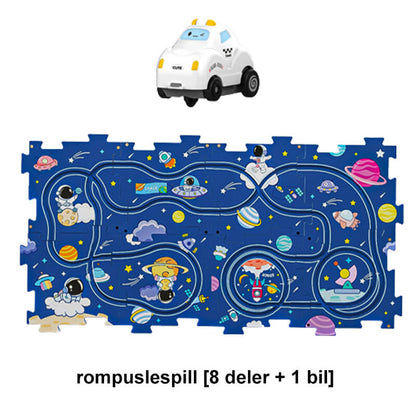 🎁Gyerekek számára készült DIY városi vonat kocsi puzzle