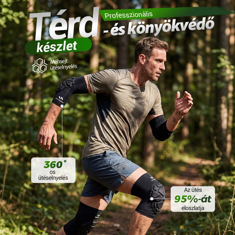 💪✨ Nagy teljesítményű térdvédő szett – csúszásgátló, lélegző, ízületi támogatás sportolóknak 🏀🏃‍♂️