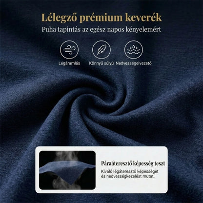 👖 Feszítőzsinóros derékrészű, rövidített melegítőnadrág – tökéletes otthoni kényelemhez