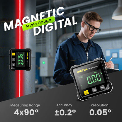 📐 Négyoldalas mágneses digitális szögmérő lézerrel 👷👍