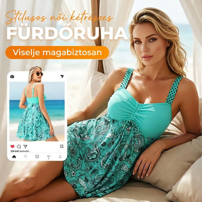 💃✨ Pántos felső + testhezálló alsó | Kétrészes fürdőruha, szabadon kombinálható, könnyed fotózás! 👙🌊