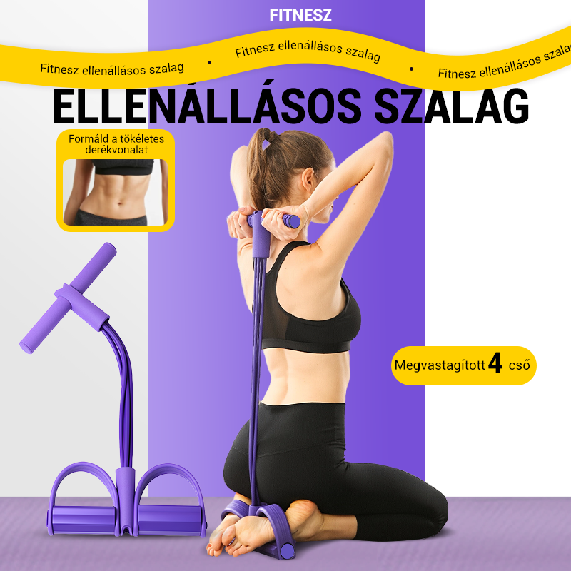 🎁 1+1 ingyen! ⏳ 4 csöves pedálos bokahúzó – Erősítsd a lábad otthon! 💪