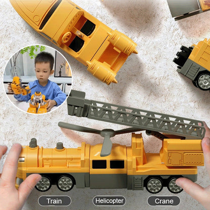 🔥🎁Mágneses transzformációs mérnöki autó összeszerelt játékok
