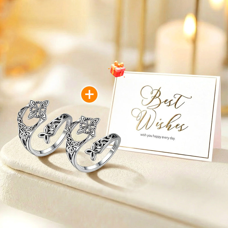 Kelta boszorkánycsomó állítható gyűrű – Végtelenség, erő és stílus az ujjadon ✨💍