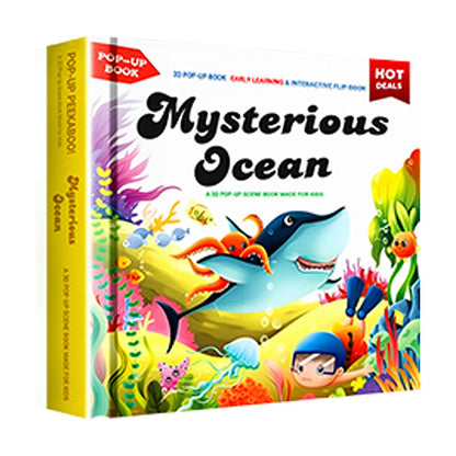 ✨【Kids' 3D Pop-Up Animal Book - Interaktív korai tanulás nélkülözhetetlen】✨