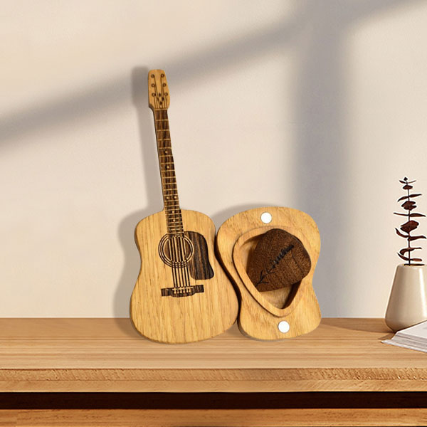 🔥 50% KEDVEZMÉNY! Fa gitárpengető doboz – Minden gitáros álma! 🎸🎁