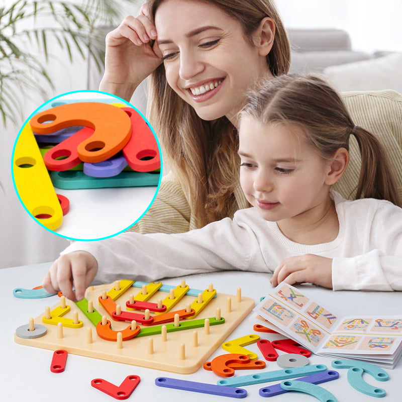 🧩 Összecsukható puzzle perforált táblával