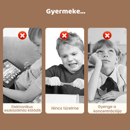 🧠Oktatási fém játékok-Kilenc egymásba kapcsolódó gyűrű👧👦