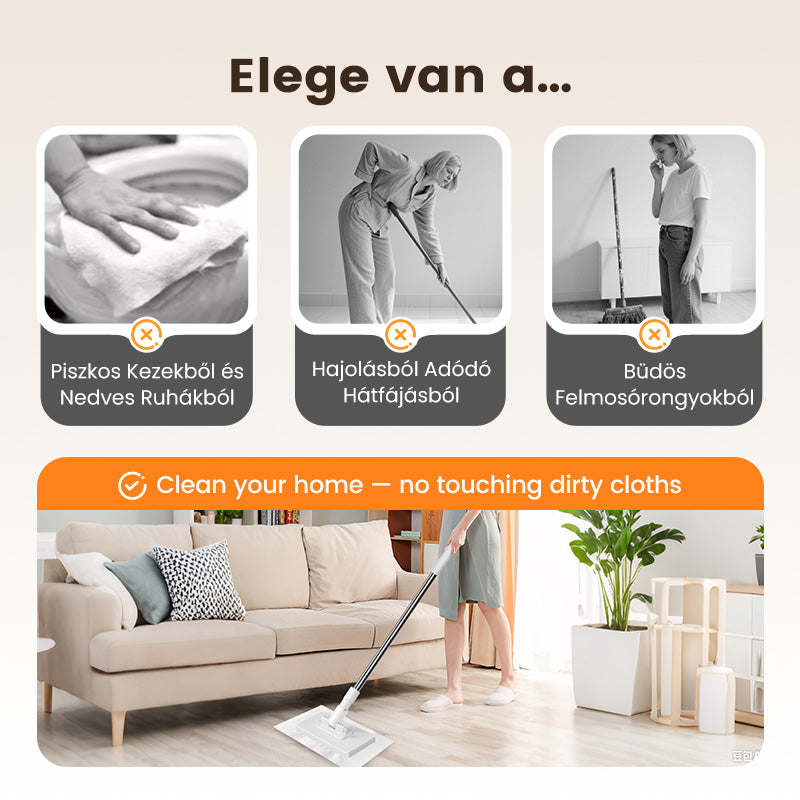 💥Utolsó napos akció 50% kedvezmény!🧹Eldobható porfelmosó