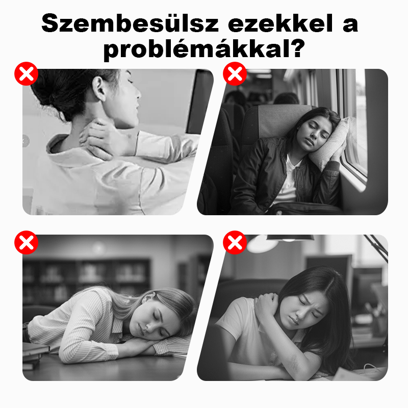 🌬️ Ergonomikus felfújható utazópárna ✈️😴