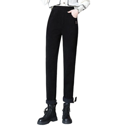 🔥NŐI PÁRNÁZOTT KARCSÚSÍTÓ MAGAS DEREKÚ KORDBÁRSONY NADRÁGOK