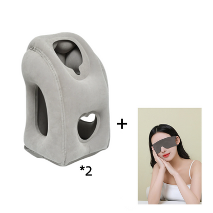 🌬️ Ergonomikus felfújható utazópárna ✈️😴