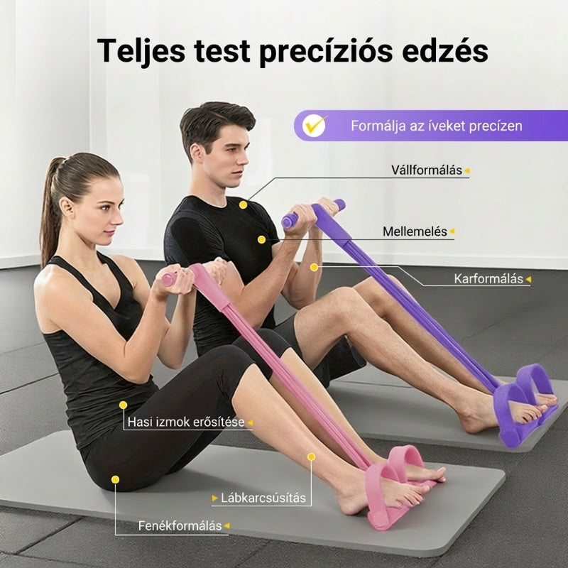 🎁 1+1 ingyen! ⏳ 4 csöves pedálos bokahúzó – Erősítsd a lábad otthon! 💪