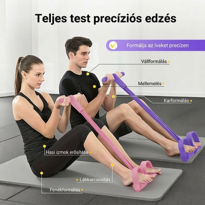 🎁 1+1 ingyen! ⏳ 4 csöves pedálos bokahúzó – Erősítsd a lábad otthon! 💪
