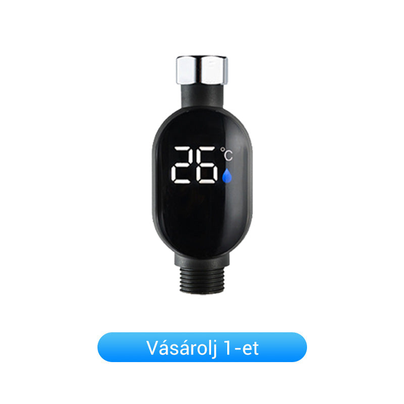 🌡️ Valós idejű hőmérséklet-kijelzés, személyre szabott, spa-szintű fürdőszobai élményt teremtve🚿