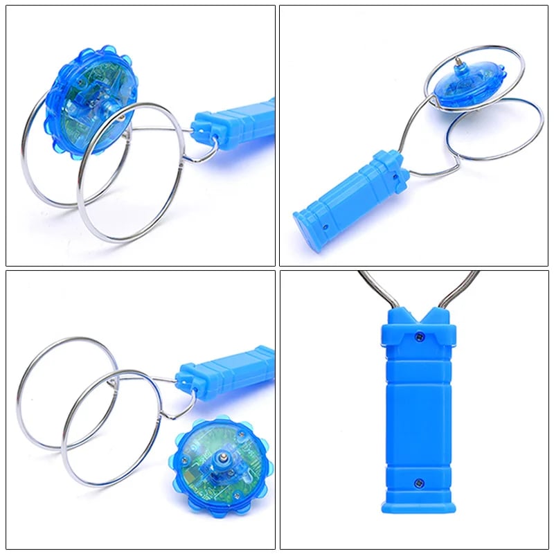 🔥-Kreatív LED-es fényes fidget spinner mágneses giroszkóp