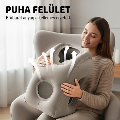 🌬️ Ergonomikus felfújható utazópárna ✈️😴