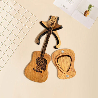 🔥 50% KEDVEZMÉNY! Fa gitárpengető doboz – Minden gitáros álma! 🎸🎁