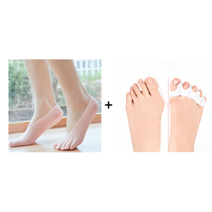 🔥 Forró akció! Uniszex láthatatlan korrekciós ötujjú zokni – Egészséges lábfej, kényelmes lépések! 🧦✨