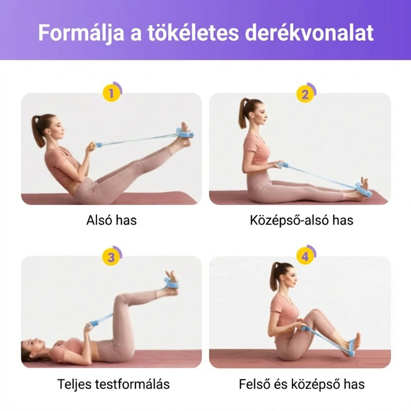 🎁 1+1 ingyen! ⏳ 4 csöves pedálos bokahúzó – Erősítsd a lábad otthon! 💪