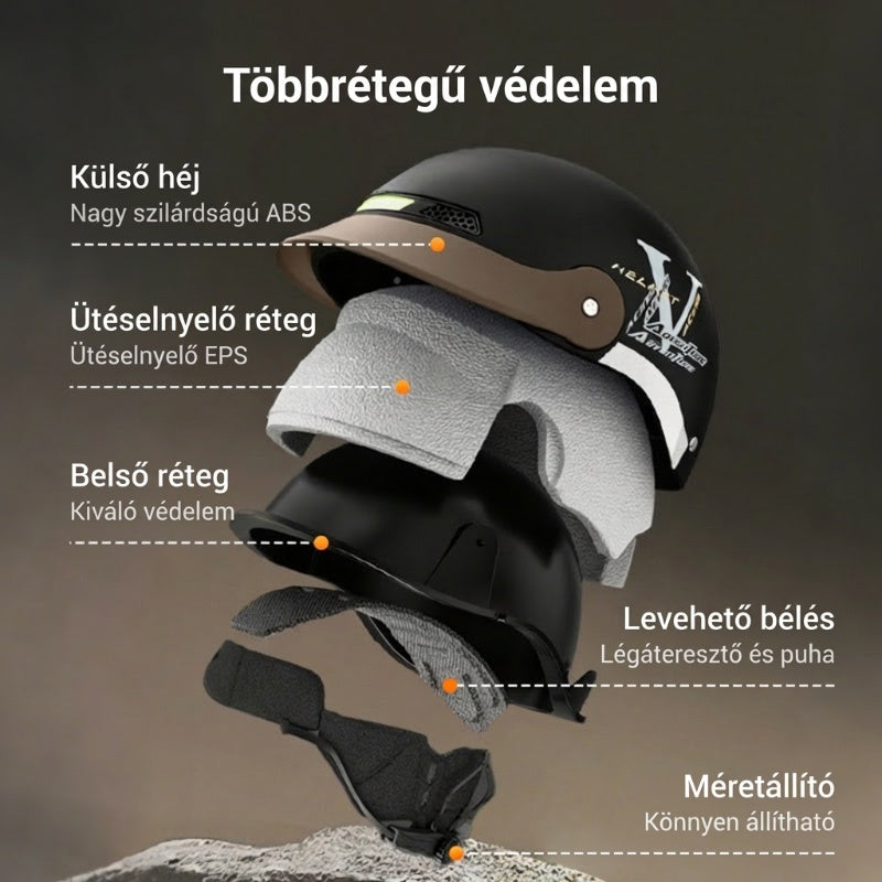 ⛑️🛵 Légáteresztő, könnyű, ütésálló motoros sisak – viseld, és a biztonságérzet is könnyed lesz! 💕