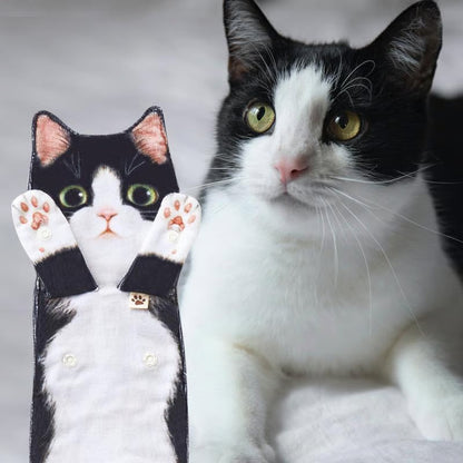 🎁Karácsonyi ajándék 🎄🎅✨😺Cuki macska kéztörlő🐾