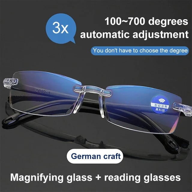🔥 1+1 ingyenes! 🔍👀 Közelre és távolra is éles látás – Önfókuszáló olvasószemüveg 👓