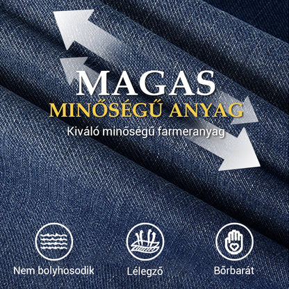 ✨ Női farmer oldalsó zsebekkel és elasztikus derékpánttal