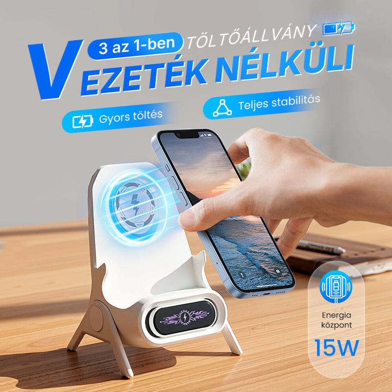 💥 Korlátozott akció 45% kedvezmény 📱 Többfunkciós vezeték nélküli gyors töltő telefonállvány