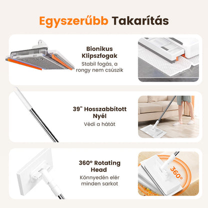 🧹Eldobható porfelmosó 4 újrahasználható kendővel