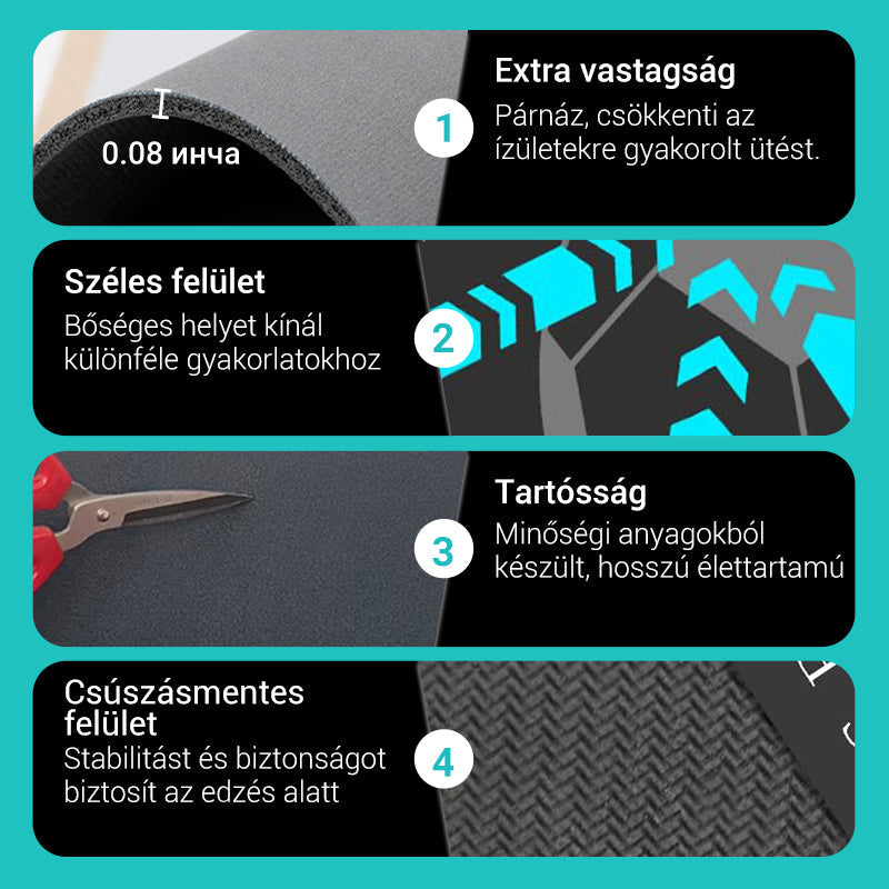 ⚽Focitréning szőnyeg minden szintre Csúszásmentes csendes