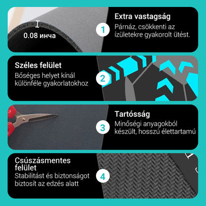 ⚽Focitréning szőnyeg minden szintre Csúszásmentes csendes