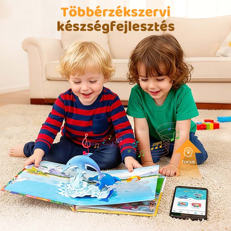 👶 3D állat témájú gyermekmesekönyv | Hangos mesélés 🦕💕——Mozgó képek, mesélő könyv!