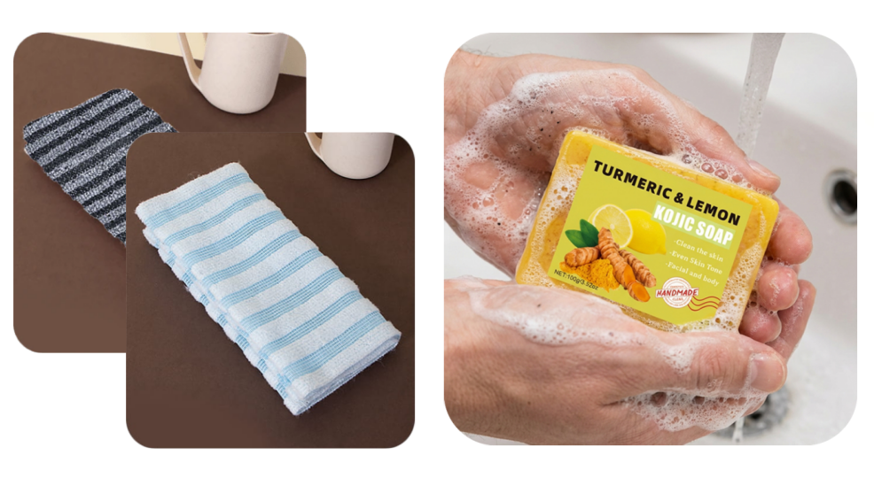 🧼💦 1+1 INGYEN! Antibakteriális hámlasztó fürdőlepedő – Puha, tiszta, egészséges bőr. Ne hagyd ki! 🚿