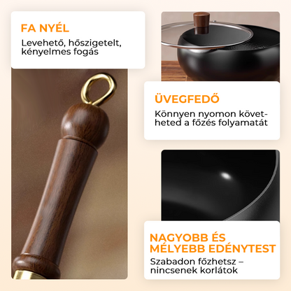 🔥Bevonat nélküli vastag vasedény